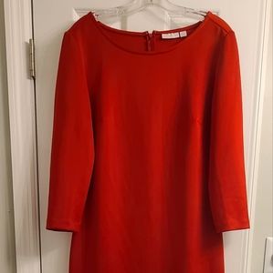 New York and Company Red Midi Dress size L